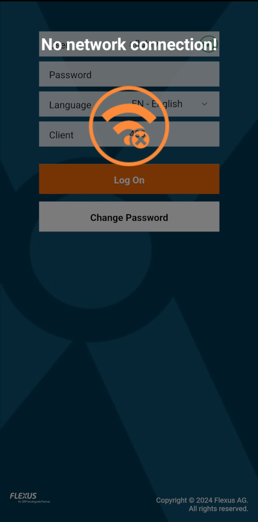 Display lock if connection is lost